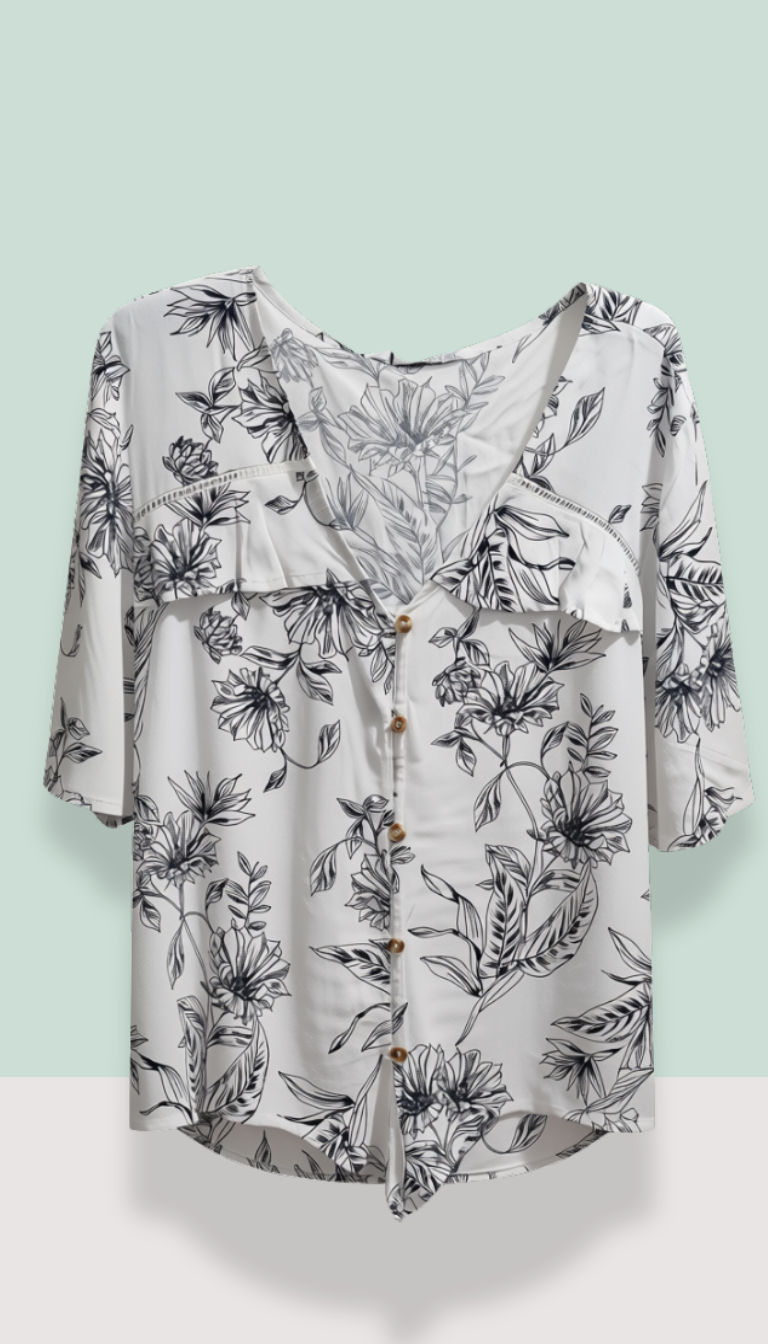 Light & Airy Viscose Tie-Waist Top – Size 18 | New With Tags