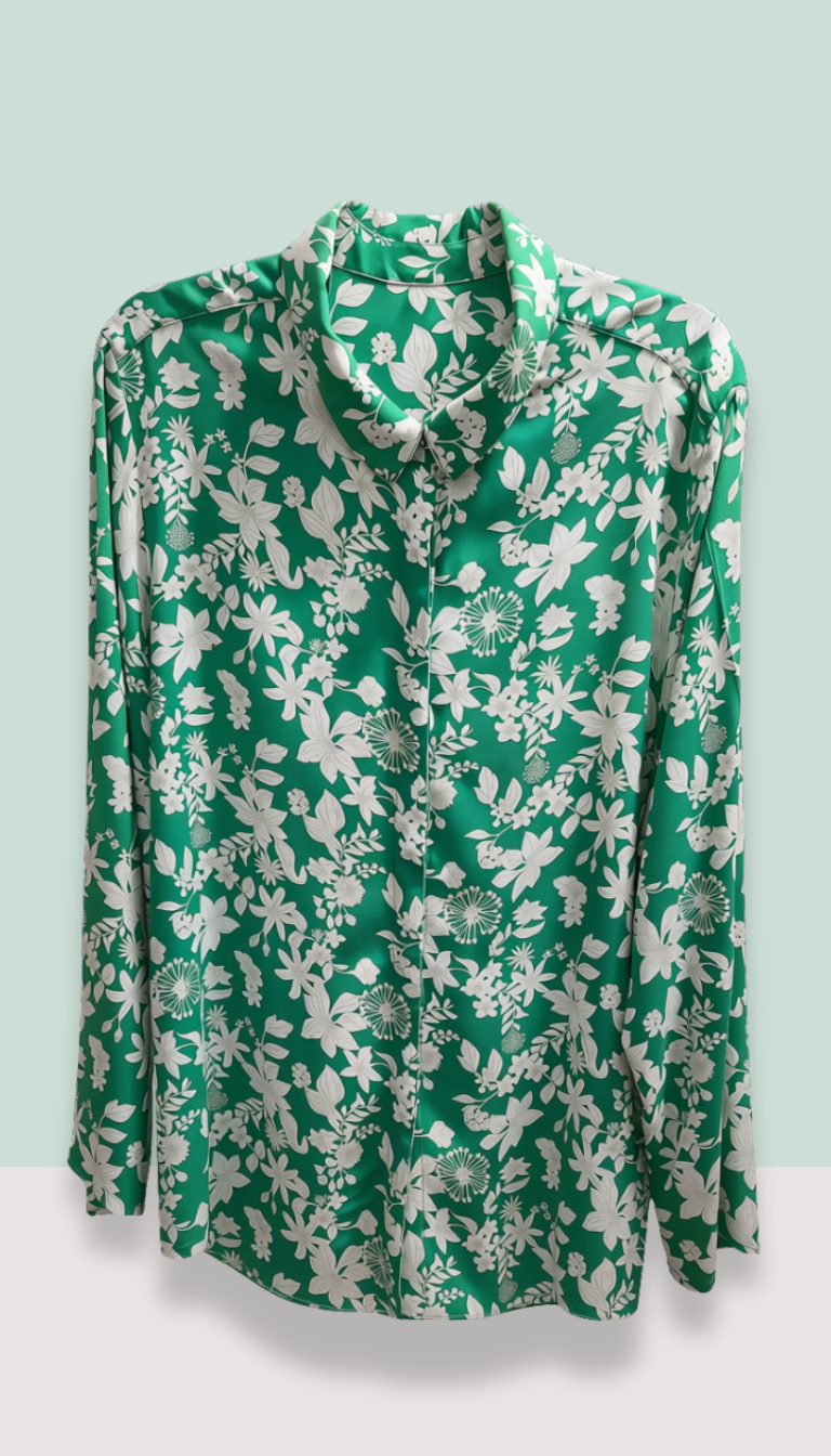 Soft & Flowing Viscose Shirt – Size 18