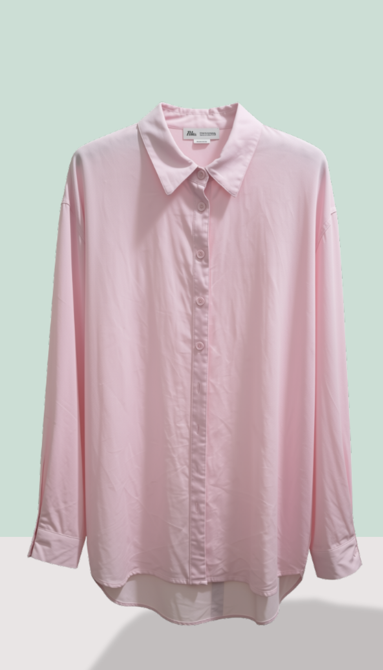 Linen Blend Long Sleeve Shirt – Size 20