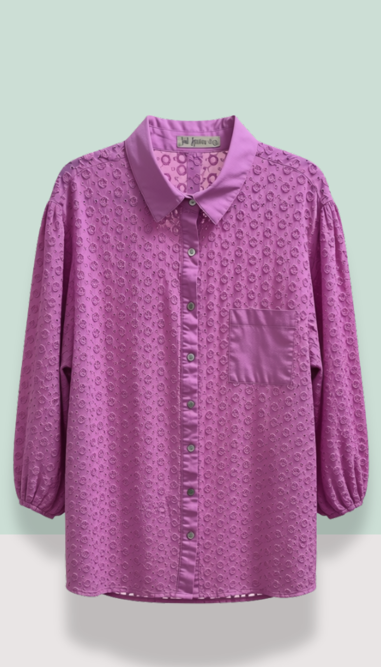 Cotton Broderie Anglaise Shirt – Size L